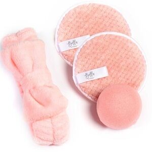 Spa Headband and Sponge Set Pink‎